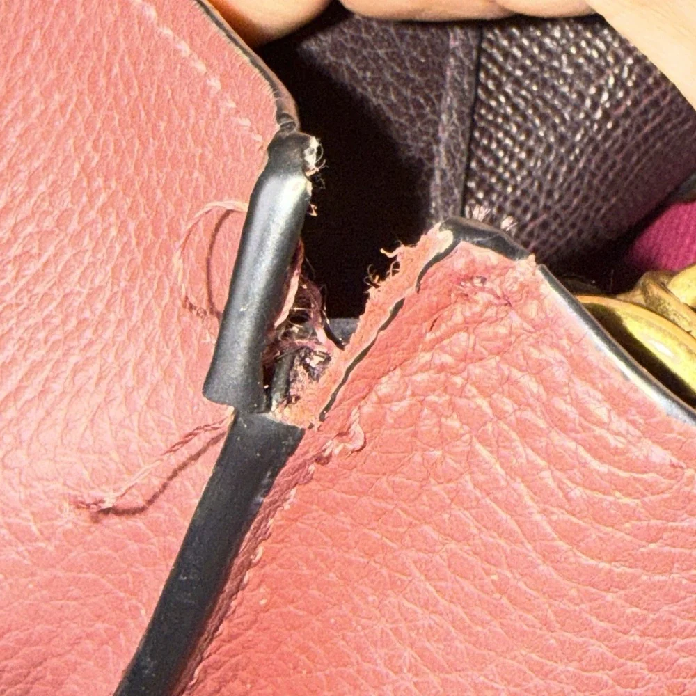 Coach Willow Tote 24 Crossbody Handbag Leather Burgundy C8561 FAIR